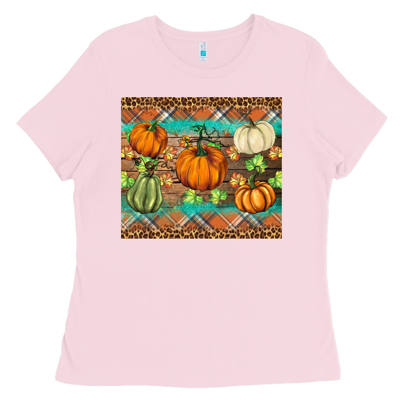 Fall Pumpkin Ladies Tee by BarkalooDesign | Teevron