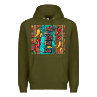 Army Green fiesta with pepper Premium Hoodie - Artiststas