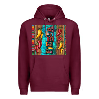 Burgundy fiesta with pepper Premium Hoodie - Artiststas