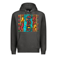 Charcoal Heather fiesta with pepper Premium Hoodie - Artiststas