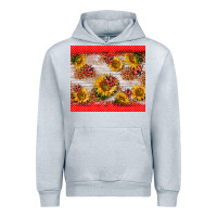 Heather Grey ladybug sunflower Urban Hoodie - BarkalooDesign