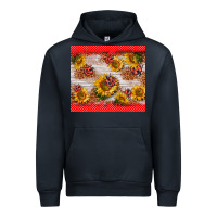 Navy ladybug sunflower Urban Hoodie - BarkalooDesign
