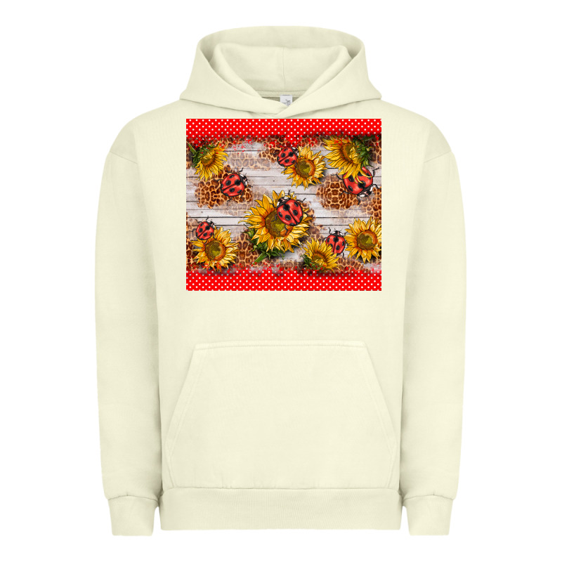 Ladybug Sunflower Urban Hoodie by BarkalooDesign | Teevron