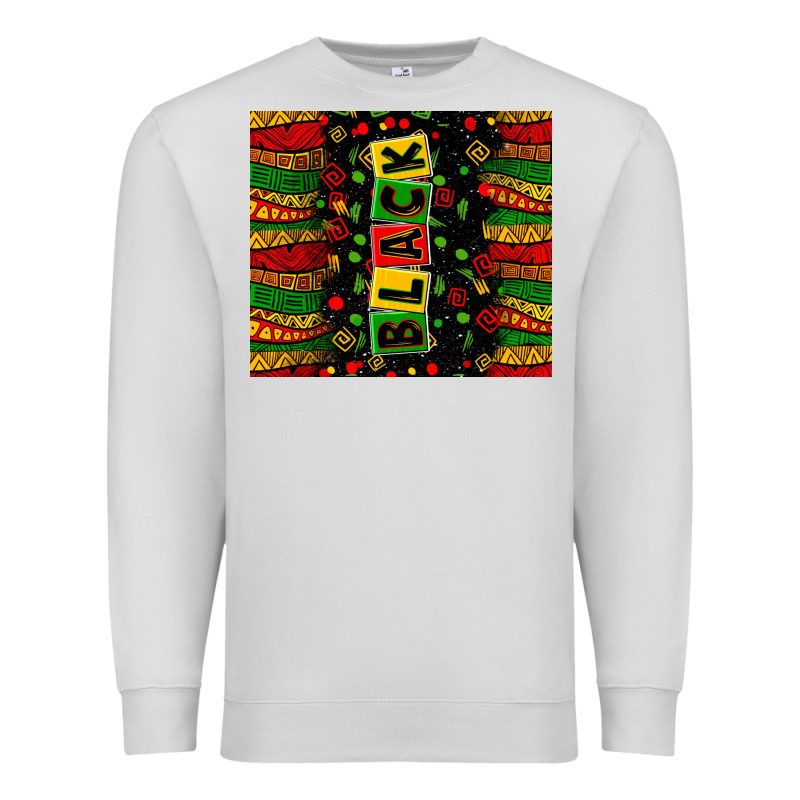 Black License Letters  Juneteenth Premium Sweatshirt by Zillion Design Studio | Teevron