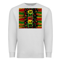 Dove Grey Black license letters  juneteenth Premium Sweatshirt - Zillion Design Studio