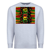 Heather Grey Black license letters  juneteenth Premium Sweatshirt - Zillion Design Studio