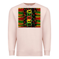 Pale Pink Black license letters  juneteenth Premium Sweatshirt - Zillion Design Studio
