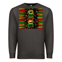 Smoke Black license letters  juneteenth Premium Sweatshirt - Zillion Design Studio
