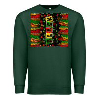 Sports Green Black license letters  juneteenth Premium Sweatshirt - Zillion Design Studio