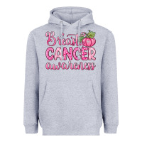 Heather Grey breast cancer awareness Heavyweight Hoodie - Zillion Design Studio
