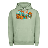 Pigment Oil Green basketball coffee cups Urban Hoodie - Jasminsmagicworld