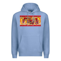 Colony Blue fiesta  license plate template Premium Hoodie - Artiststas