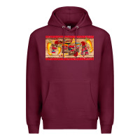Burgundy fiesta  license plate template Premium Hoodie - Artiststas