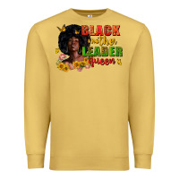 Antique Gold Black mother leader queen juneteenth Premium Sweatshirt - Zillion Design Studio