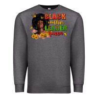 Charcoal Heather Black mother leader queen juneteenth Premium Sweatshirt - Zillion Design Studio