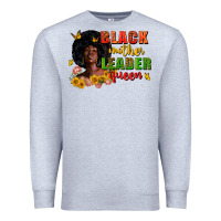 Heather Grey Black mother leader queen juneteenth Premium Sweatshirt - Zillion Design Studio