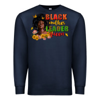 Navy Black mother leader queen juneteenth Premium Sweatshirt - Zillion Design Studio