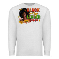 Oatmeal Heather Black mother leader queen juneteenth Premium Sweatshirt - Zillion Design Studio