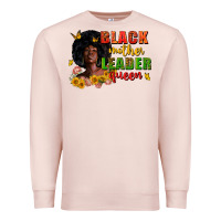 Pale Pink Black mother leader queen juneteenth Premium Sweatshirt - Zillion Design Studio