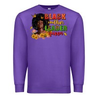 Purple Black mother leader queen juneteenth Premium Sweatshirt - Zillion Design Studio