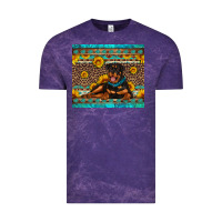 Cloud Purple Rottweiler with western background Vintage Tee - Artiststas