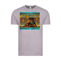 Vintage Zinc Rottweiler with western background Vintage Tee - Artiststas