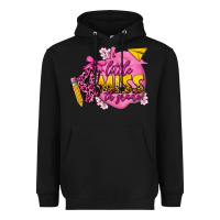 Black little miss 4th grade Heavyweight Hoodie - texasbilliewilder