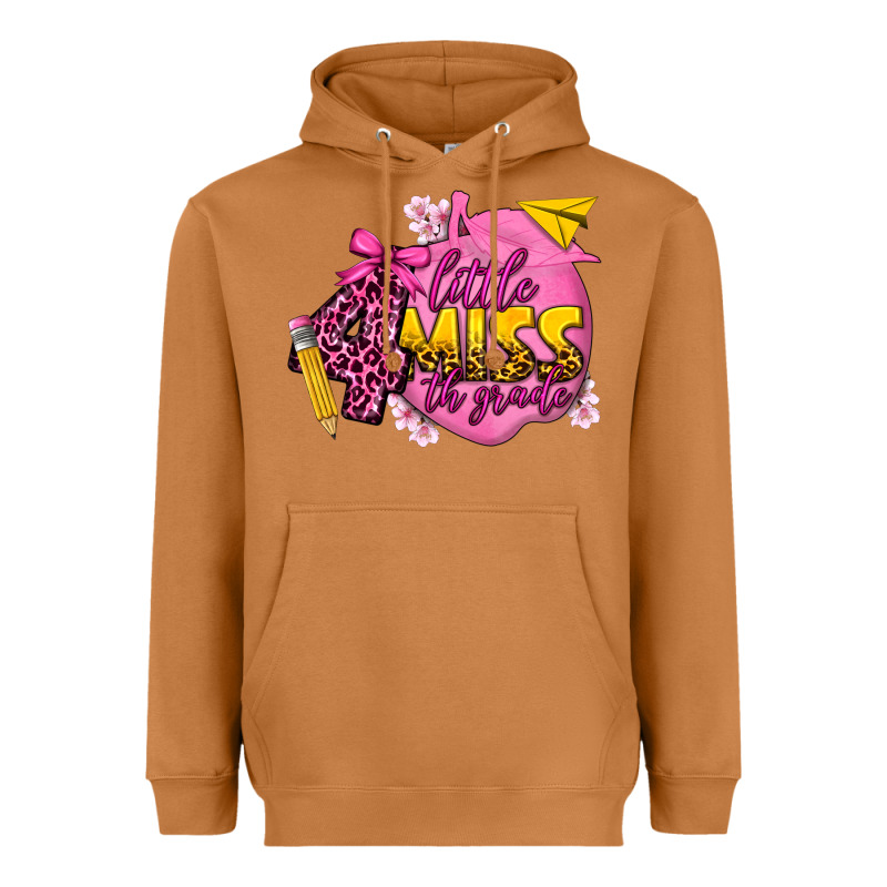 Little Miss 4th Grade Heavyweight Hoodie by texasbilliewilder | Teevron