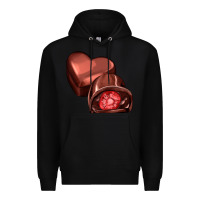 Black heart chocolate Premium Hoodie - AdoDesignShop