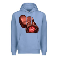 Colony Blue heart chocolate Premium Hoodie - AdoDesignShop