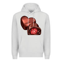 Dove Grey heart chocolate Premium Hoodie - AdoDesignShop