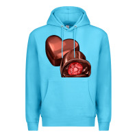 Ocean Blue heart chocolate Premium Hoodie - AdoDesignShop