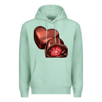 Seafoam heart chocolate Premium Hoodie - AdoDesignShop