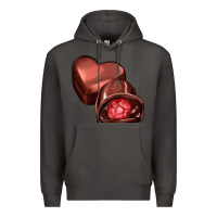 Smoke heart chocolate Premium Hoodie - AdoDesignShop