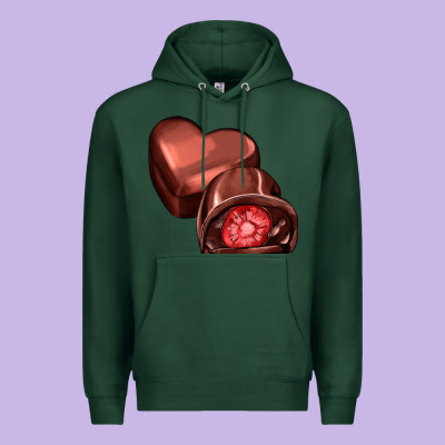 Heart Chocolate Premium Hoodie Designed By Adodesignshop