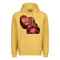 Antique Gold heart chocolate Premium Hoodie - AdoDesignShop