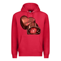 Cardinal heart chocolate Premium Hoodie - AdoDesignShop