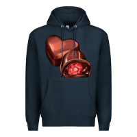 Navy heart chocolate Premium Hoodie - AdoDesignShop