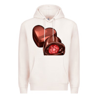 Pale Pink heart chocolate Premium Hoodie - AdoDesignShop