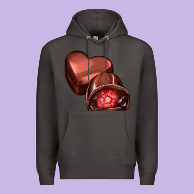 Heart Chocolate Premium Hoodie Designed By Adodesignshop