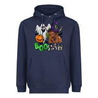 Navy boohaw Heavyweight Hoodie - Zillion Design Studio