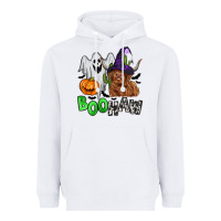 White boohaw Heavyweight Hoodie - Zillion Design Studio
