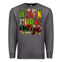 Charcoal Heather Black Nurse magic juneteenth Premium Sweatshirt - Zillion Design Studio