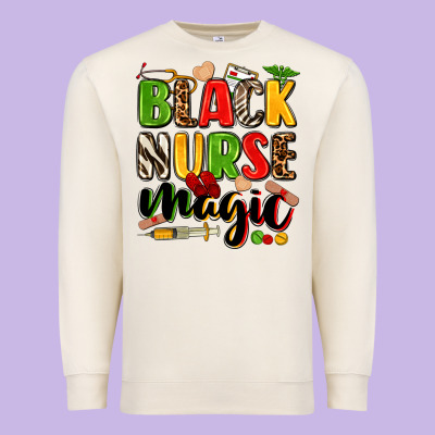 Black Nurse Magic Juneteenth Premium Sweatshirt Designed By Zillion Design Studio