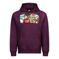 Mauve Wine baseball coffee cups Urban Hoodie - Jasminsmagicworld