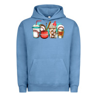 Pigment Pebble Blue baseball coffee cups Urban Hoodie - Jasminsmagicworld