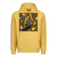 Antique Gold excavator seamless pattern Premium Hoodie - BundleAndBundleShop