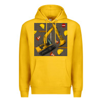 Lemon excavator seamless pattern Premium Hoodie - BundleAndBundleShop
