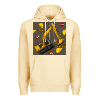 Pina Colada excavator seamless pattern Premium Hoodie - BundleAndBundleShop