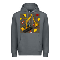 Rock excavator seamless pattern Premium Hoodie - BundleAndBundleShop